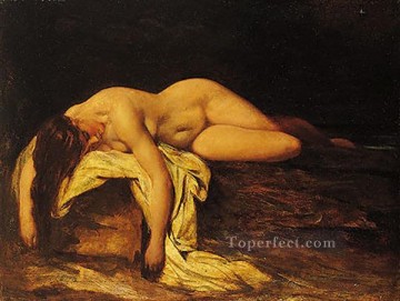 ウィリアム・エティ Painting - 眠っている裸の女性 ウィリアム・エティ